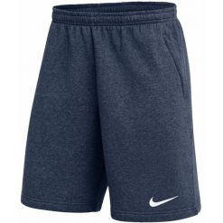 Spodenki krótkie męskie Nike Park 26 Fleece. Niebieskie szorty męskie Nike, bez wzorów, z bawełny, sportowe. Za 141.99 zł.