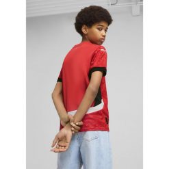 Młodzieżowa koszulka domowa Egipt 2025 PUMA Red Black. Czarna bluzki damskie Puma, m, bez wzorów, młodzieżowe, bez kołnierzyka, bez ramiączek. Za 329.00 zł.