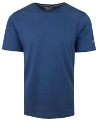 Prosty T-Shirt Męski z Lamówką na Dekolcie - Pako Jeans - Niebieski. Niebieskie t-shirty męskie Pako Jeans, m, bez wzorów, z bawełny, bez kołnierzyka. Za 69.00 zł.