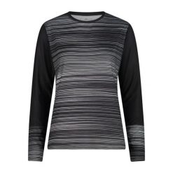 Koszulka damska turystyczna CMP 34N2086. Czarne t-shirty damskie CMP, m, bez wzorów, bez kołnierzyka. Za 257.50 zł.