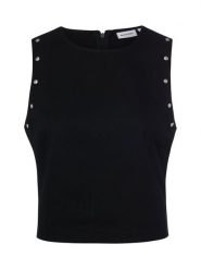 Noisy May Bluzka NMTwinkle Kobiety Bawełna (100%) czarny, XL. Czarne topy sportowe damskie Noisy may, xl, bez wzorów, z bawełny, bez ramiączek. Za 199.95 zł.
