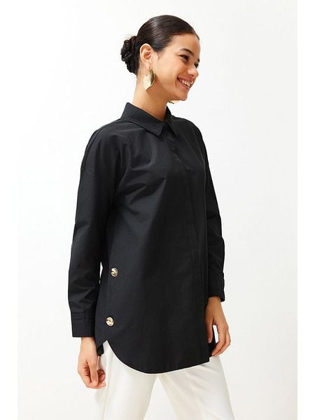 Trendyol Bluzka w kolorze czarnym rozmiar: 36. Czarne bluzki damskie Trendyol, bez wzorów, bez kołnierzyka, bez ramiączek. Za 73.93 zł.