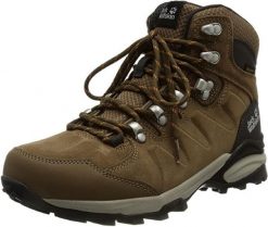Buty trekkingowe damskie Jack Wolfskin Refugio Texapore Mid. Brązowe obuwie trekkingowe damskie Jack Wolfskin, na lato. Za 561.65 zł.