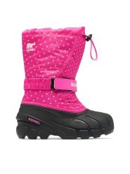 Sorel Śniegowce Flurry™ Print 2114091650 Różowy. Czerwone śniegowce dziewczęce Sorel, z materiału. Za 229.99 zł.