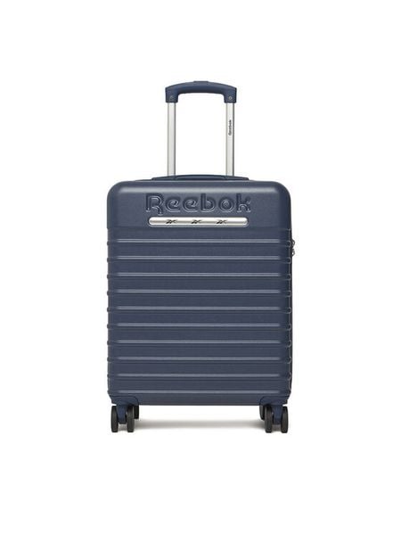 Reebok Walizka kabinowa CWBEO-RBK-MS-003-S Granatowy. Niebieskie walizki Reebok, bez wzorów, z tworzywa sztucznego. Za 279.99 zł.