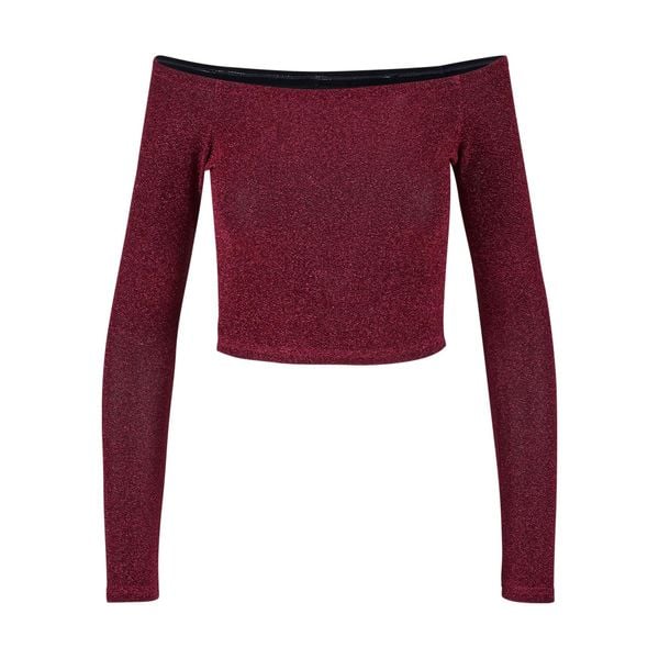 Cekinowy sweter damski z długim rękawem i odkrytymi ramionami Urban Classics. Brązowe swetry klasyczne damskie Urban Classics, na zimę, z materiału, bez kołnierzyka. Za 142.00 zł.
