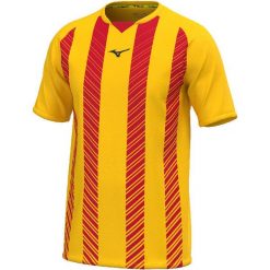 Koszulka Mizuno Team Shimizu Game. Czerwone t-shirty sportowe męskie Mizuno, bez ramiączek, do piłki nożnej. Za 193.50 zł.