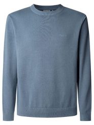 Pepe Jeans Sweter w kolorze niebieskim rozmiar: XL. Niebieskie swetry męskie Pepe Jeans, xl, bez wzorów, z bawełny, bez kołnierzyka. Za 158.10 zł.