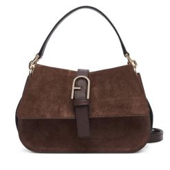 Torebka Furla. Brązowe torebki klasyczne damskie Furla, bez wzorów, bez dodatków. Za 1,869.00 zł.