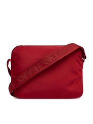 Guess Jeans Torebka CWBEO-GUESS-XC-002-09 Czerwony. Czerwone listonoszki damskie Guess Jeans, z aplikacjami, z jeansu, bez dodatków. Za 199.99 zł.