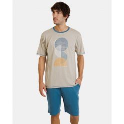 Piżama męska rozm. M P241302 Stone 429. Niebieskie piżamy męskie Massana Homewear, m, bez wzorów, bez ramiączek. Za 199.00 zł.