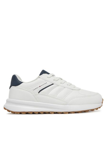 Tommy Hilfiger Sneakersy T3X9-33873-1355 S Biały. Białe buty sportowe chłopięce Tommy Hilfiger, ze skóry, bez zapięcia. Za 219.99 zł.