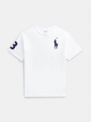 Polo Ralph Lauren T-Shirt 323832907037 Biały Regular Fit. Białe t-shirty chłopięce Polo Ralph Lauren, bez wzorów, z bawełny, bez ramiączek. Za 179.99 zł.