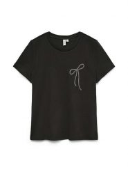 Vero Moda Girl Koszulka "Heneth" w kolorze czarnym rozmiar: 158/164. Czarne koszulki dziewczęce Vero Moda Girl, bez wzorów, z bawełny, bez ramiączek. Za 61.60 zł.