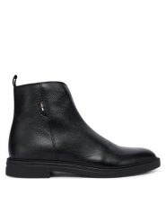 BOSS Botki Calev 50552525 Czarny. Czarne buty zimowe męskie Boss, ze skóry, bez zapięcia. Za 889.99 zł.