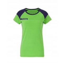 Damska koszulka tenisowa Tecnifibre F1 Stretch T-shirt. Zielone t-shirty damskie TECNIFIBRE, bez wzorów, bez kołnierzyka. W wyprzedaży za 59.99 zł.