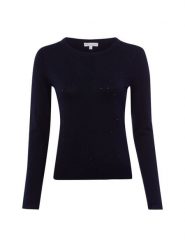 Marie Lund Sweter z dzianiny Kobiety Sztuczne włókno niebieski, XXL. Niebieskie swetry klasyczne damskie Marie Lund, xxl, z dzianiny, bez kołnierzyka. Za 199.95 zł.