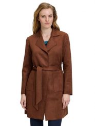 Betty Barclay Płaszcz przejściowy w kolorze brązowym rozmiar: 36. Brązowe płaszcze damskie Betty Barclay, bez wzorów, ze skóry. Za 143.56 zł.