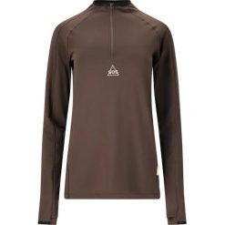 Damski top treningowy z zamkiem błyskawicznym SOS Timberline. Zielone topy sportowe damskie SOS, bez wzorów, bez ramiączek. Za 365.50 zł.