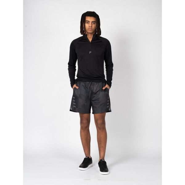 Szorty do biegania męskie Training-Rodeneck. Czarne szorty męskie Fila, bez wzorów, z elastanu. Za 198.00 zł.