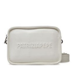 Torebka Patrizia Pepe. Białe listonoszki damskie Patrizia Pepe, bez wzorów, bez dodatków. Za 689.99 zł.