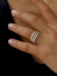 Les Favorites Srebrny pierścionek rozmiar: 52. Szare pierścionki damskie Les Favorites, srebrne. Za 108.99 zł.