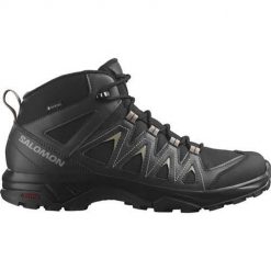 Buty trekkingowe męskie Salomon X Braze Mid Gtx. Czarne buty trekkingowe męskie Salomon, z gumy, bez zapięcia, trekkingowe. Za 632.00 zł.