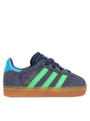 Adidas Sneakersy Gazelle Comfort Closure Elastic Laces IH6476 Szary. Szare buty sportowe chłopięce Adidas, bez wzorów, ze skóry, bez zapięcia. Za 259.99 zł.