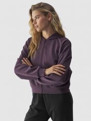 4F Bluza w kolorze fioletowym rozmiar: L. Różowe bluzy z kapturem damskie 4f, l. Za 105.38 zł.