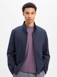 Bugatti kurtka typu blouson Mężczyźni niebieski, 52. Niebieskie kurtki męskie Bugatti, m, bez wzorów, biznesowe, bez kaptura. Za 599.95 zł.
