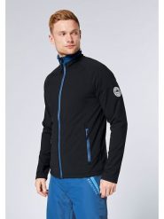 Chiemsee Kurtka polarowa w kolorze czarno-niebieskim rozmiar: S. Czarne kurtki męskie Chiemsee, s, bez wzorów, z polaru, bez kaptura. Za 139.54 zł.