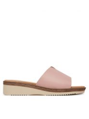 Clara Barson Klapki WFA3692-1 Różowy. Czerwone klapki damskie Clara Barson, bez wzorów, z materiału, bez obcasa. Za 79.99 zł.