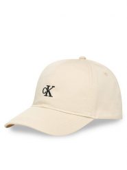 Calvin Klein Jeans Czapka z daszkiem Monogram IU0IU00150 Écru. Czapki dziecięce Calvin Klein Jeans, bez wzorów, z bawełny. Za 109.99 zł.