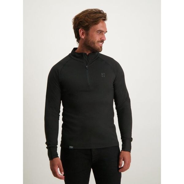 Sweter narciarski męski Poederbaas. Czarne swetry męskie POEDERBAAS, na zimę, m, bez wzorów, z elastanu, bez kołnierzyka. W wyprzedaży za 177.72 zł.