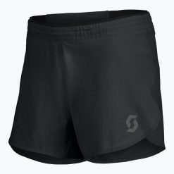 Spodenki do biegania damskie SCOTT Endurance Vented. Czarne szorty damskie Scott, bez wzorów, z materiału. Za 179.99 zł.