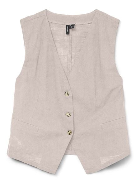 Vero Moda Kamizelka w kolorze beżowym rozmiar: M. Brązowe kamizelki damskie Vero Moda, m, z bawełny. Za 61.31 zł.