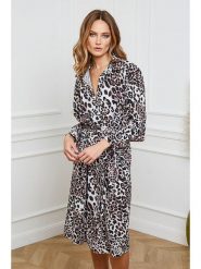 Joséfine Sukienka "Plymouth" w kolorze biało-czarnym rozmiar: S. Białe sukienki damskie Joséfine, na co dzień, s, bez wzorów, z tkaniny, bez kołnierzyka, bez ramiączek, midi, proste. Za 78.66 zł.