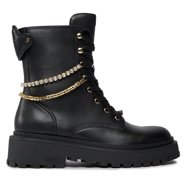 Trapery Liu Jo. Czarne trapery damskie Liu Jo, bez obcasa. Za 679.99 zł.