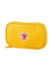 Portfel turystyczny Fjallraven Kanken Travel Wallet - warm yellow. Żółte portfele damskie Fjällräven, bez wzorów, z bawełny. Za 331.25 zł.