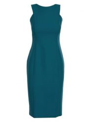 Stylove Sukienka w kolorze morskim rozmiar: XXL. Niebieskie sukienki damskie Stylove, xxl, bez wzorów, bez kołnierzyka, bez ramiączek, midi. Za 149.99 zł.