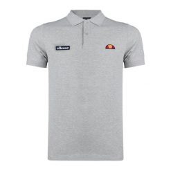 Koszulka polo męska Ellesse Montura. Szare koszulki polo męskie Ellesse, m, bez wzorów, z bawełny, bez ramiączek. Za 148.09 zł.