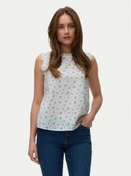Vero Moda Top Trine 10342734 Biały Regular Fit. Białe topy damskie Vero Moda, m, bez wzorów, z bawełny, bez ramiączek. Za 99.99 zł.