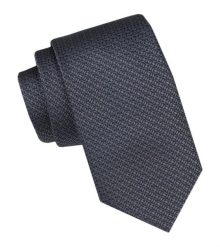 Krawat Męski - Alties - Grafitowy w Drobny Wzór. Szare krawaty i muchy męskie Alties, bez wzorów, z tkaniny, eleganckie. Za 49.00 zł.