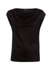 S.Oliver BLACK LABEL Koszulka Kobiety wiskoza czarny, 38. Czarne t-shirty damskie s.Oliver Black Label, s, bez wzorów, z tkaniny, bez kołnierzyka. Za 179.95 zł.