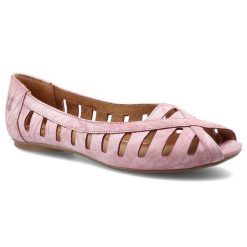 Różowe Baleriny Maciejka Wygodne Damskie Buty. Czerwone baleriny damskie Maciejka, z aplikacjami, z nubiku, bez obcasa, na płaskiej podeszwie. Za 209.00 zł.