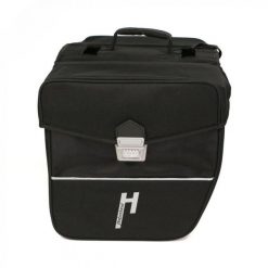 Haberland podwójna torba e-bike L 31 L czarna. Czarne torebki klasyczne damskie HABERLAND, bez wzorów, bez dodatków. Za 374.15 zł.