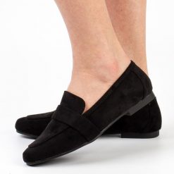 Czarne zamszowe loafersy, mokasyny damskie La.Fi 017b-su. Czarne mokasyny damskie La.Fi, z zamszu. Za 139.00 zł.