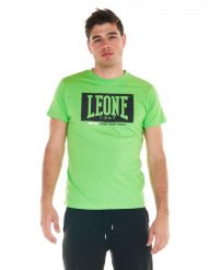 Sportowa koszulka męska Fluo. Zielone t-shirty sportowe męskie LEONE 1947 APPAREL, l, z bawełny, bez ramiączek, na fitness i siłownię. Za 42.06 zł.