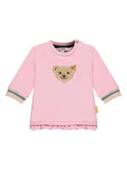 Steiff Bluza w kolorze jasnoróżowym rozmiar: 74. Różowe bluzy i bluzki niemowlęce Steiff, bez wzorów, bez ramiączek, bez kaptura. Za 83.42 zł.