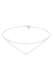 Elli Dmaski choker warstwowy Astro półksiężyc z gwiazdami srebro 925 Sterling Silver Naszyjniki 1 ct Damski. Szare naszyjniki damskie Elli, na co dzień, srebrne. Za 318.99 zł.